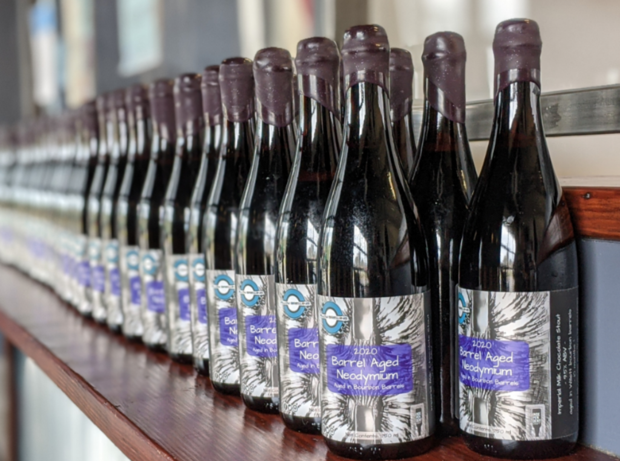 Alloy Brewing Company's Bourbon Barrel Aged Neodymium • Photo via Alloy Brewing Company