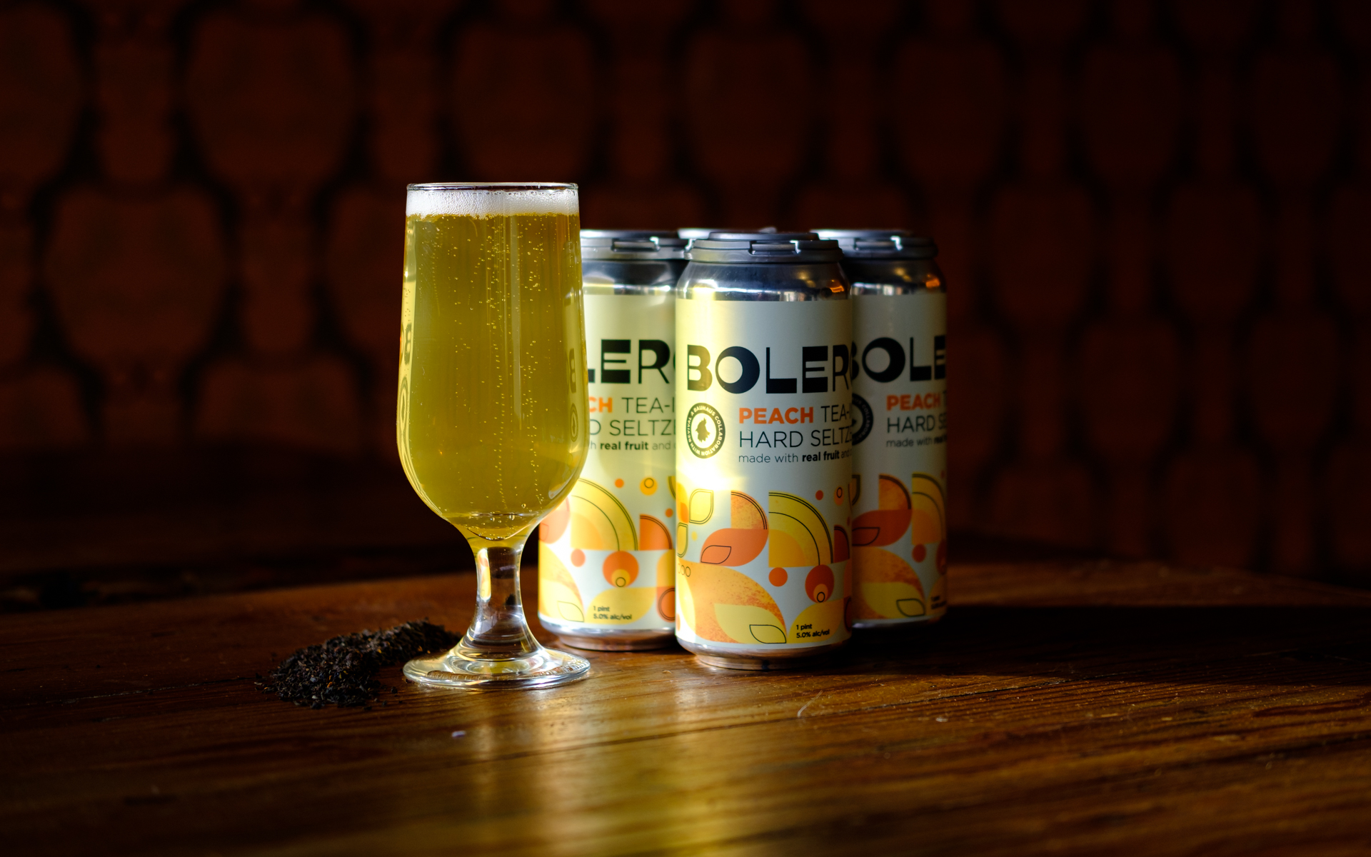 Bauhaus Bolero Tea-infused Seltzer • Photo via Bauhaus Brew Labs