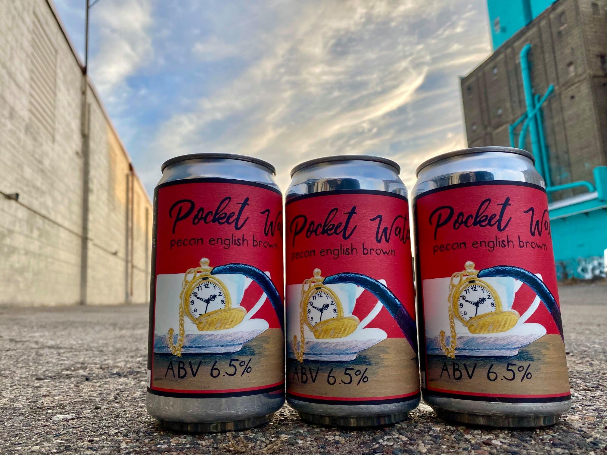 Broken Clock Pocket Watch Pecan English Brown Ale • Photo via Broken Clock Brewing Cooperative