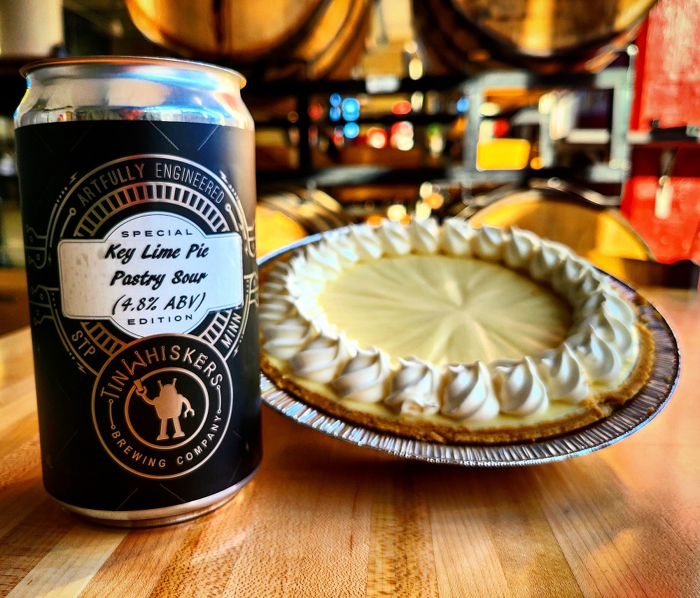 Tin Whiskers Key Lime Pastry Sour • Photo via Tin Whiskers Brewing Company