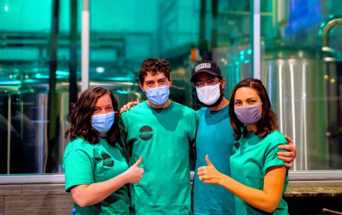 The Ineffable Brewing team L to R: Barbara Stein, Richard Stein, Steve Larsen, and Taylor Abram