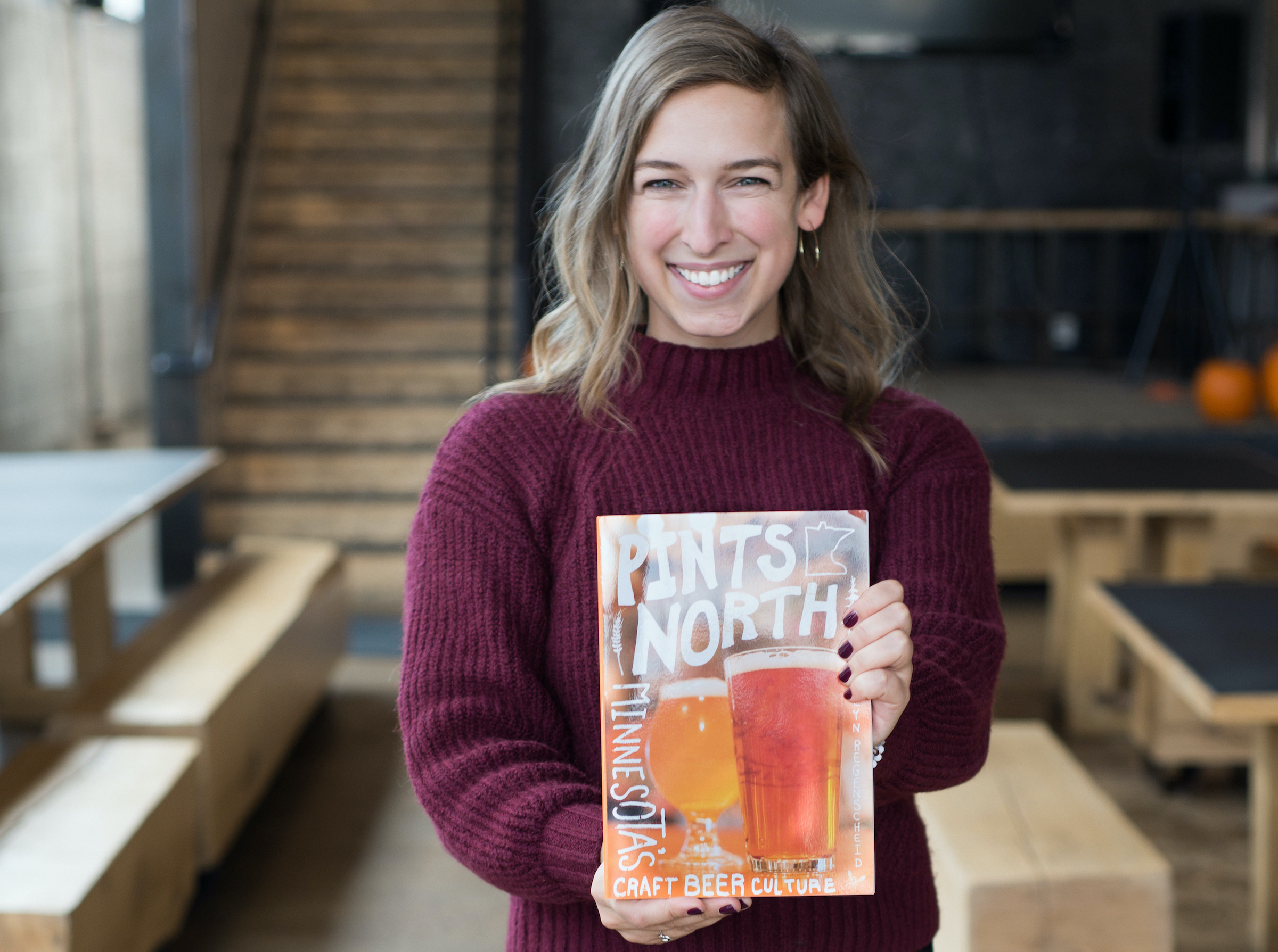 Katelyn Regenscheid and her book "Pints North"