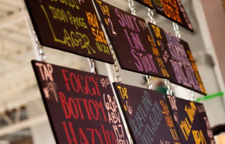 The beer menu at Luce Line Brewing Co. • Photo by Jordan Wipf