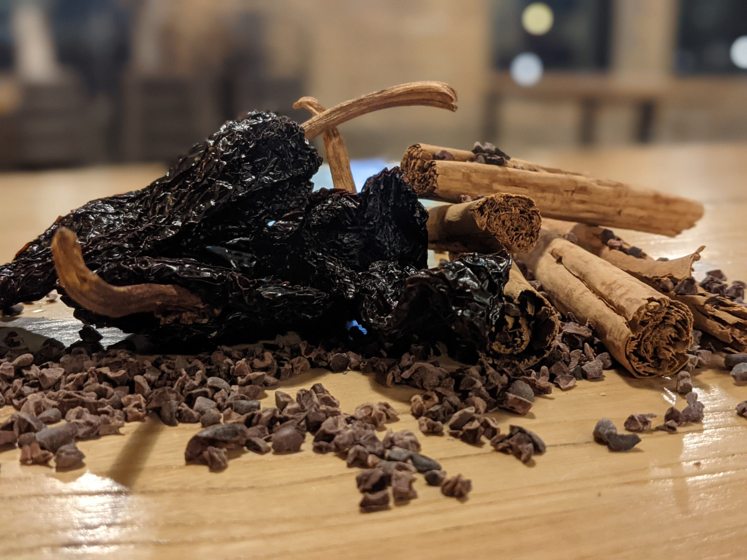 Chiles and spices used in Sisyphus' cake beer • Photo via Sisyphus Brewing