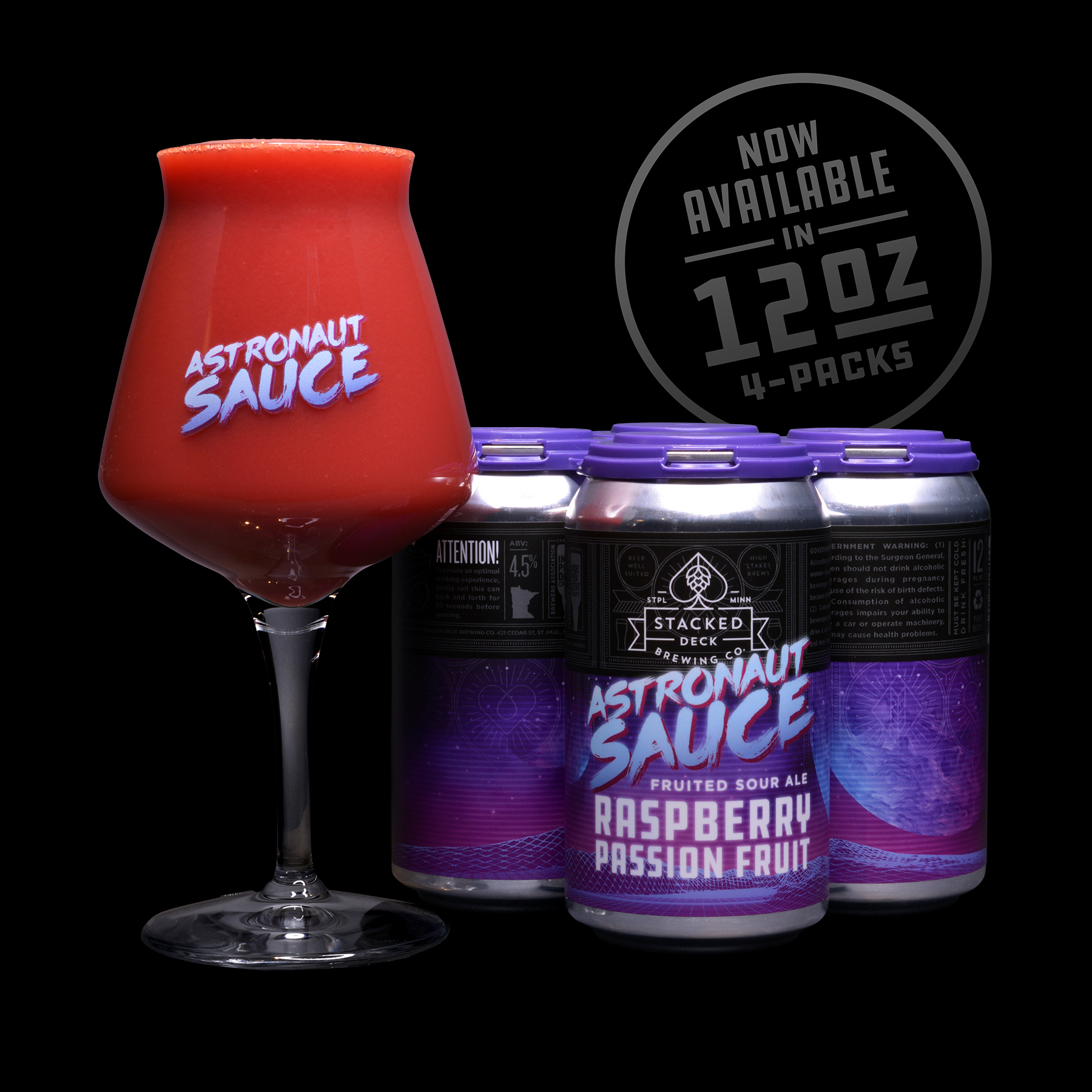 Stacked Deck Astronaut Sauce Raspberry Passion Fruit • Photo via Stacked Deck Brewing Company