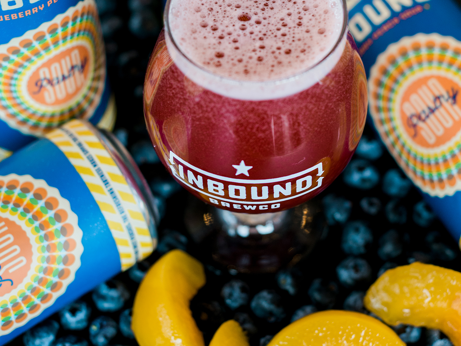 Inbound Blueberry Peach Pastry Sour • Photo via Inbound BrewCo
