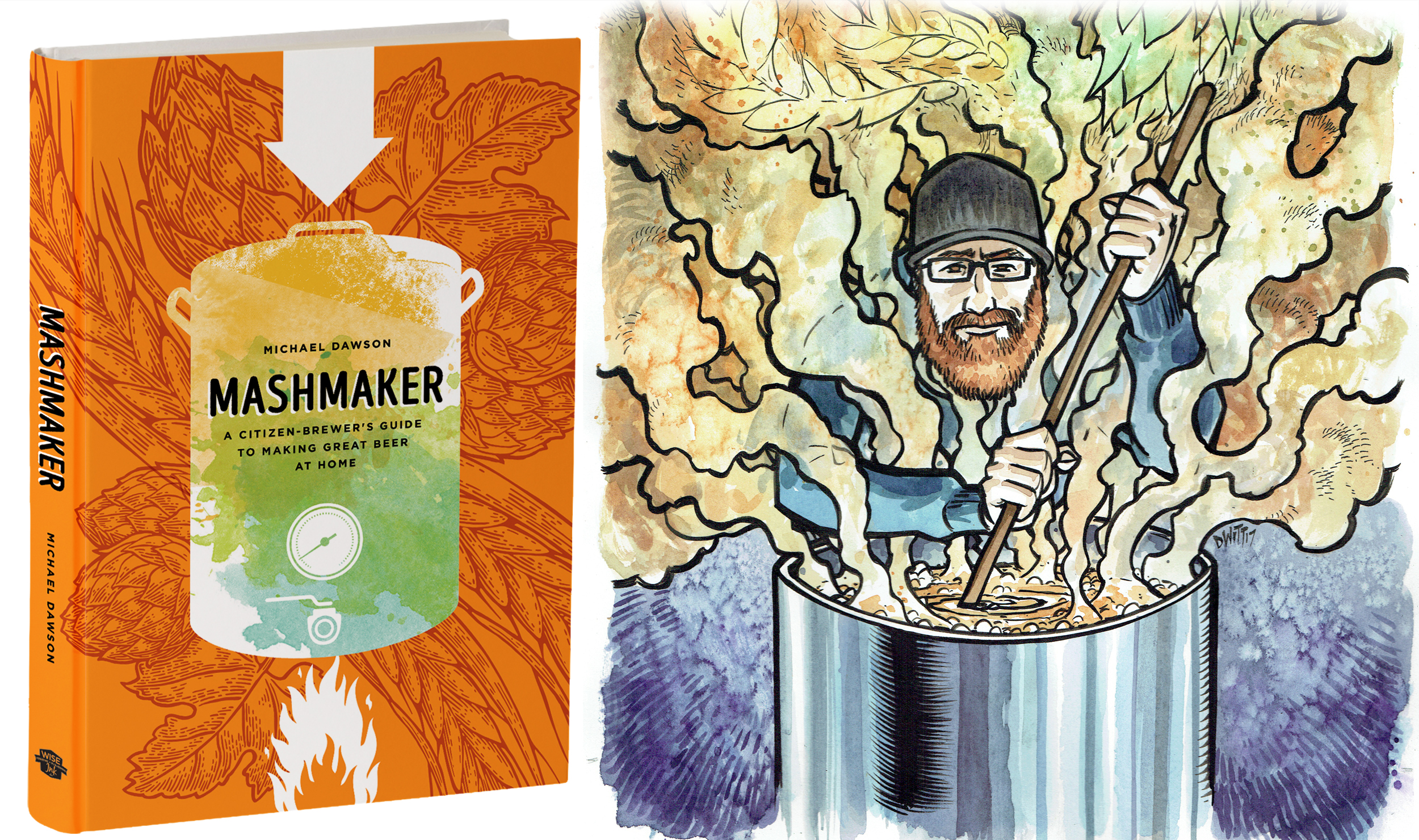 Maibock Homebrew Recipe from <em>Mashmaker</em> • Illustration of Michael Dawson by D.Witt