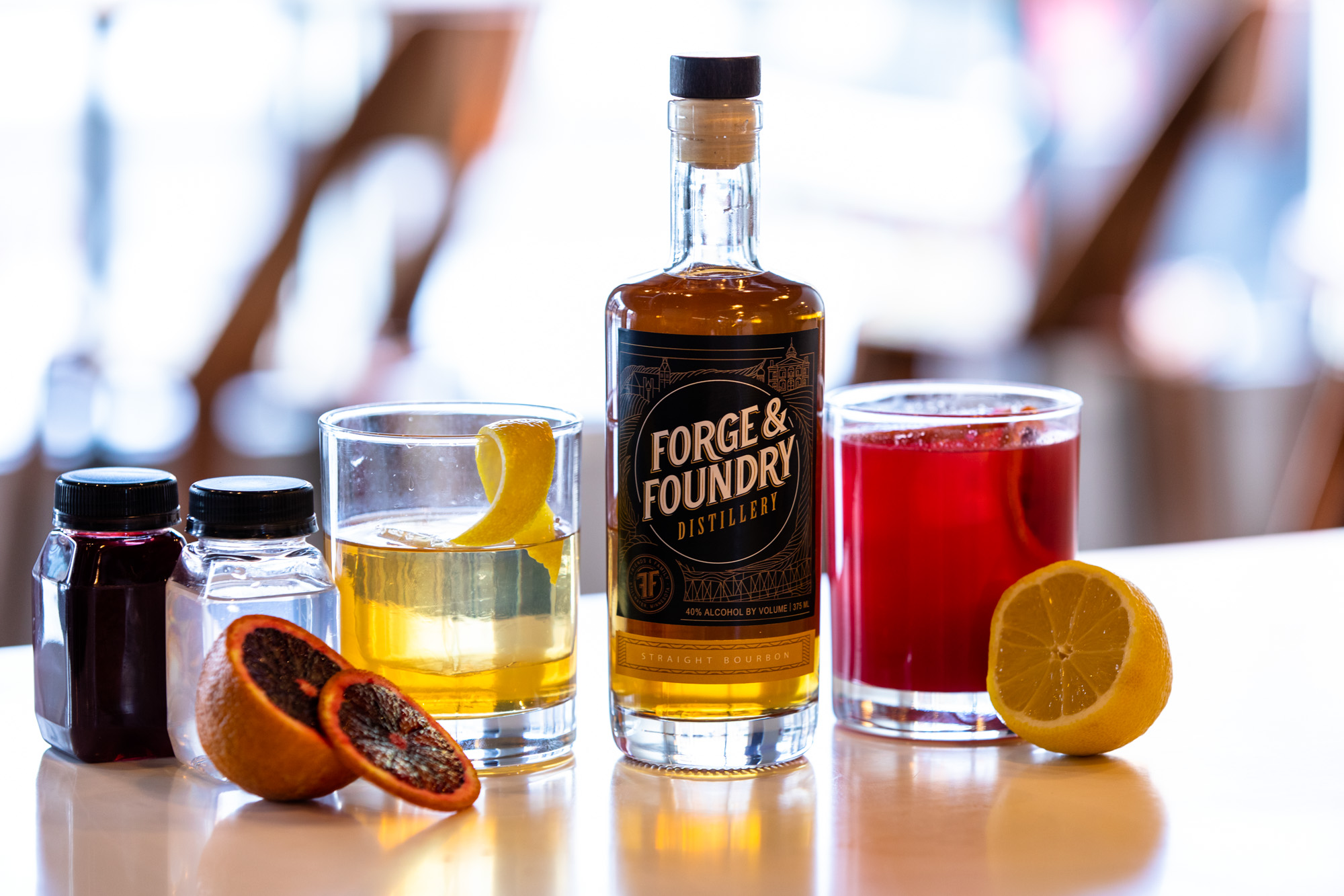 Cocktails at Forge & Foundry Distillery, located in Stillwater, Minnesota • Photos by Jordan Wipf