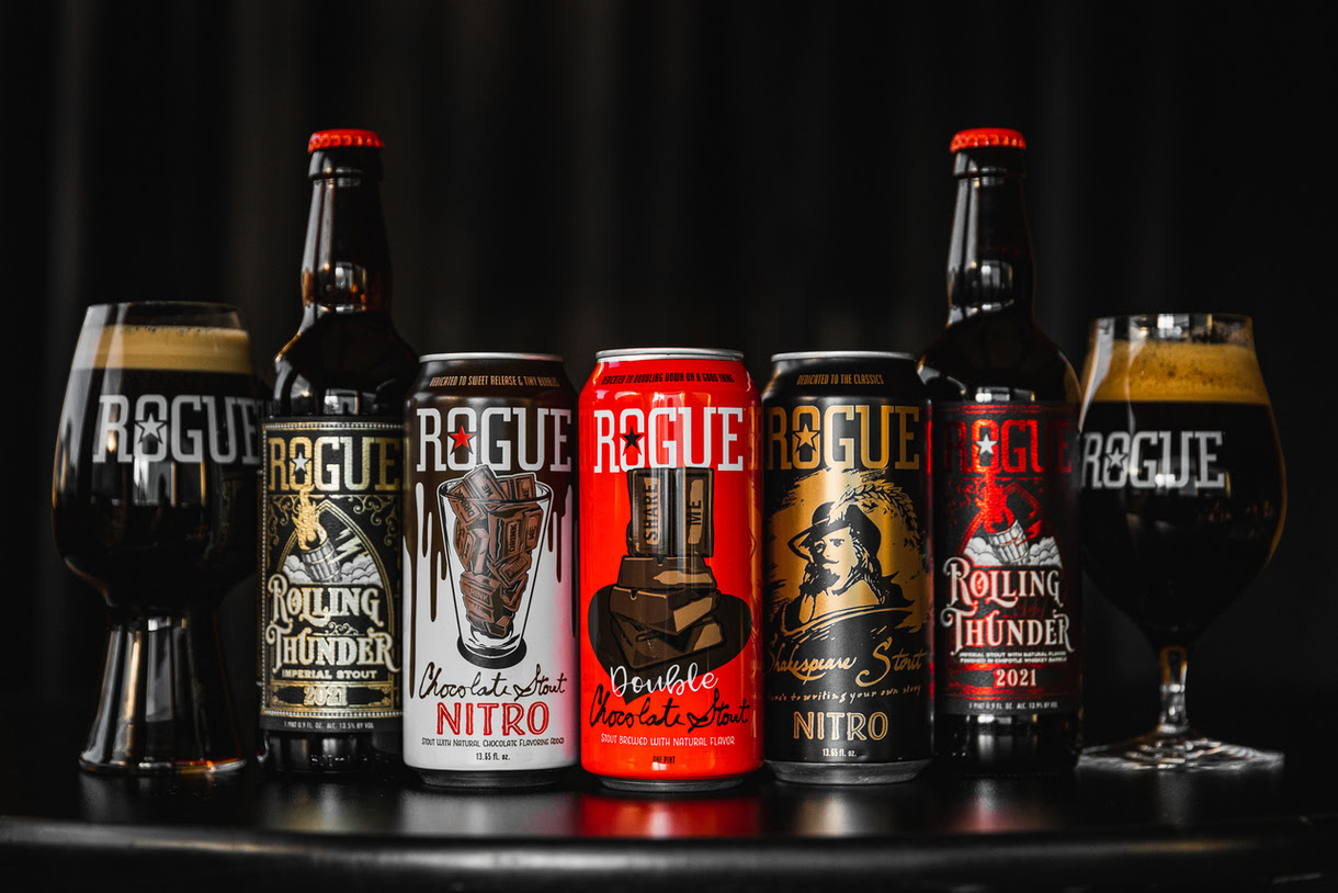 Rogue Ales stouts • Photo via Rogue Ales