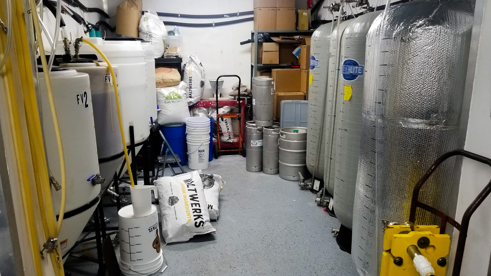 Chaotic Good's 300-square-foot brewery is located in Scott and Molly Stroh's backyard • Photo by Scott Stroh