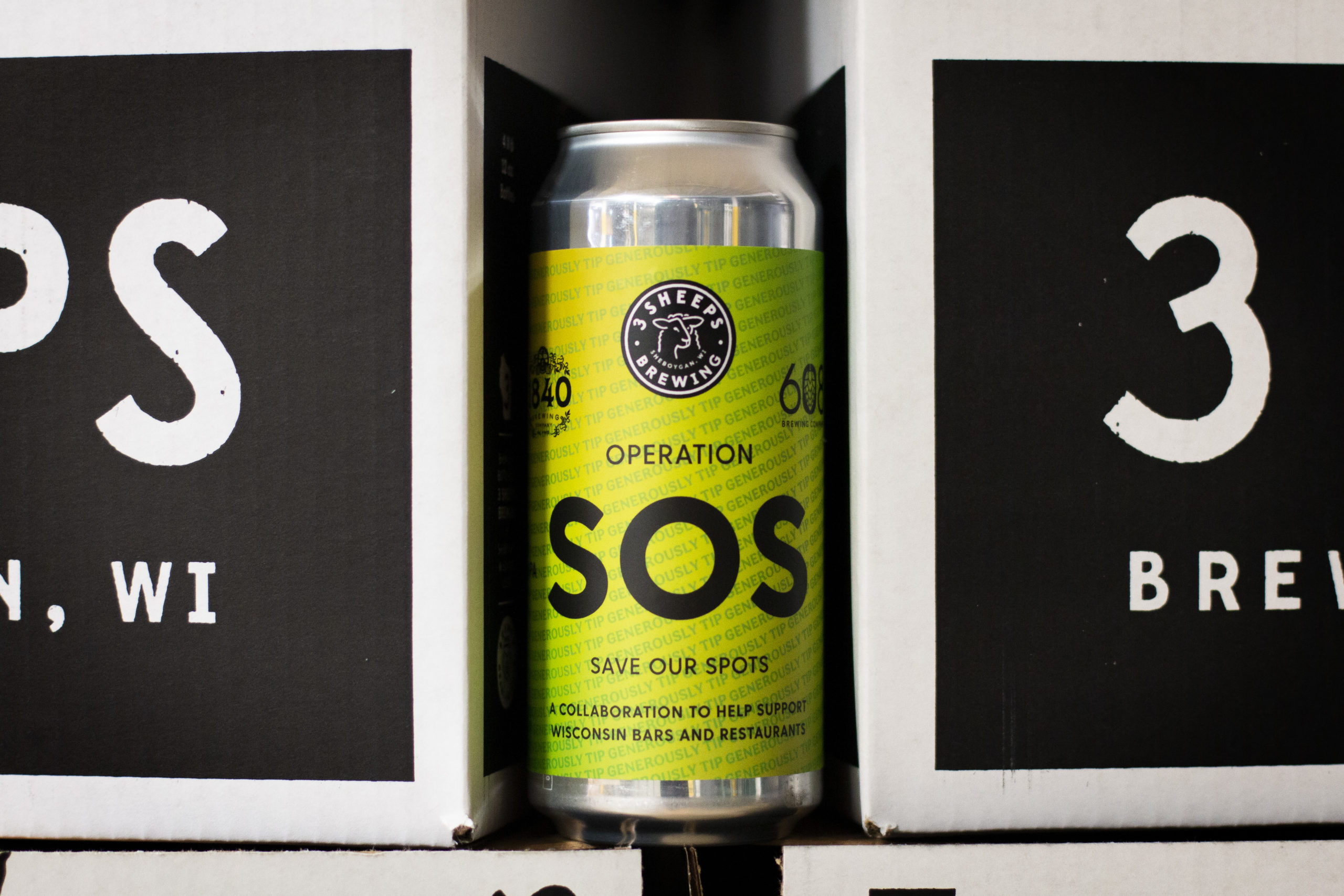 3 Sheeps Operation SOS V2 • Photo via 3 Sheeps Brewing Company
