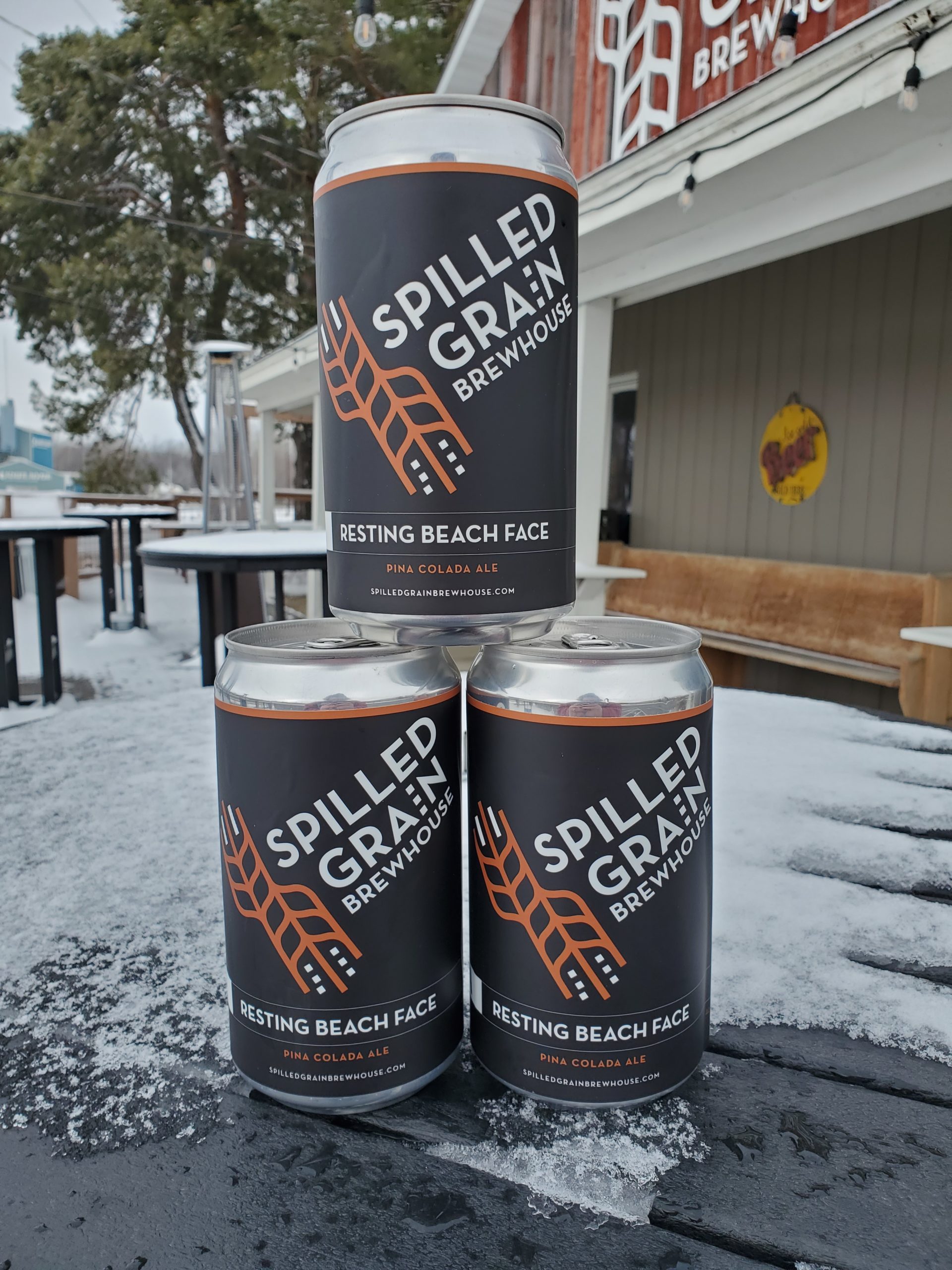 Spilled Grain Resting Beach Face • Photo via Spilled Grain Brewhouse