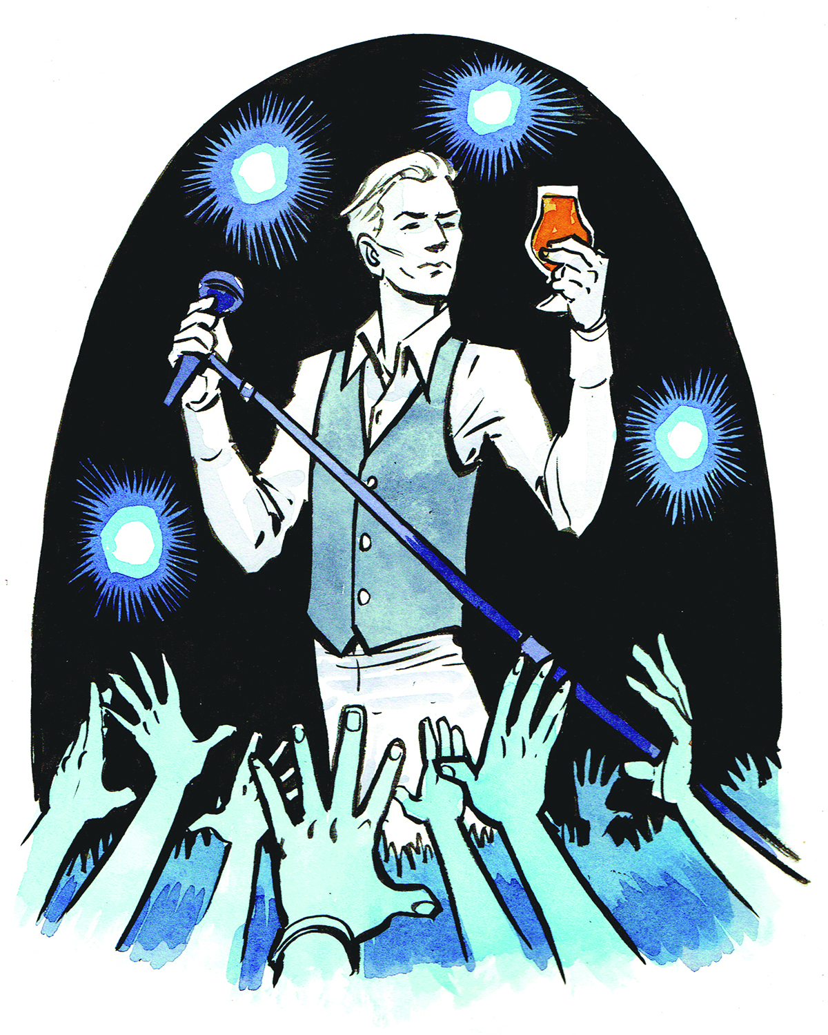 Thin Wit Duke Sour Belgian White • Illustration by D.Witt