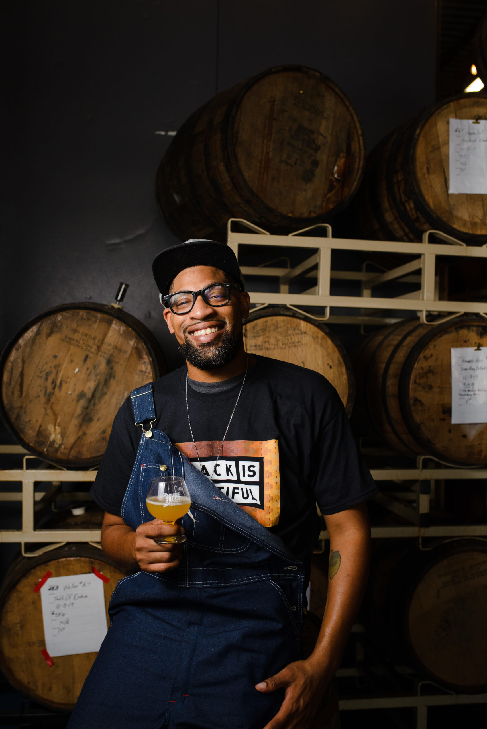 Marcus Baskerville, head brewer and founder of Weathered Souls Brewing Company in San Antonio • Photo by Kevin Hobbins, @hobbinero