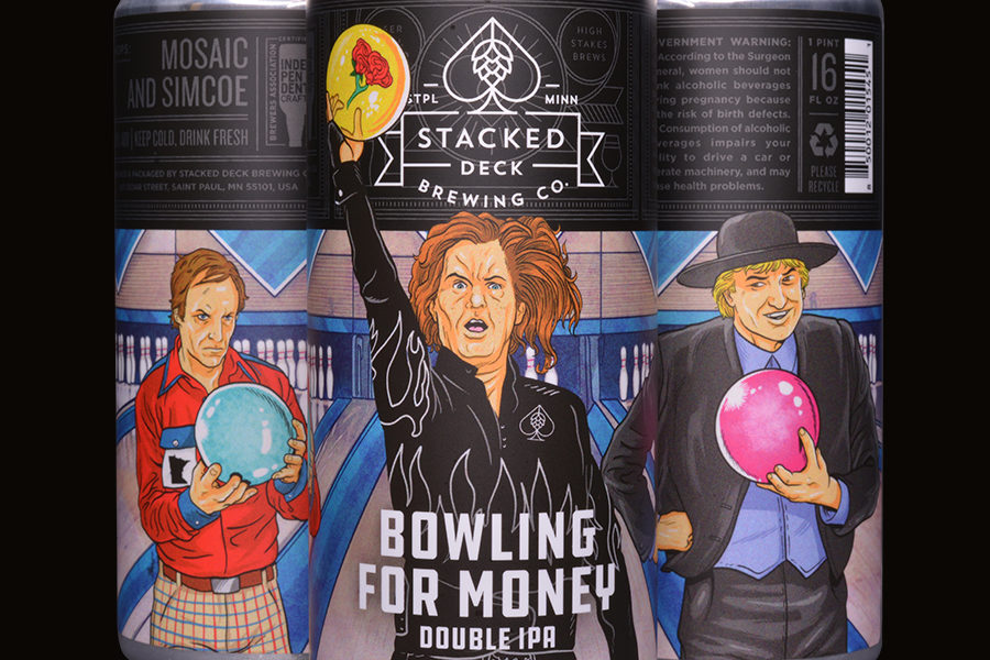Stacked Deck Bowling For Money • Photo via Stacked Deck Brewing Company