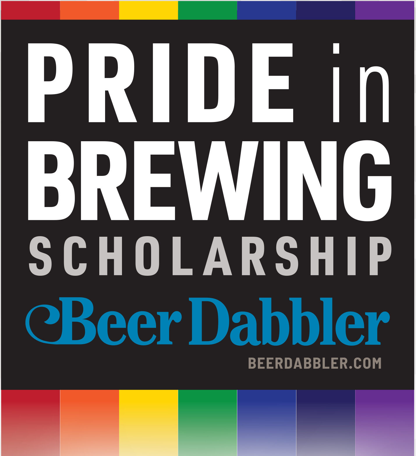 Pride in Brewing Scholarship by Beer Dabbler graphic