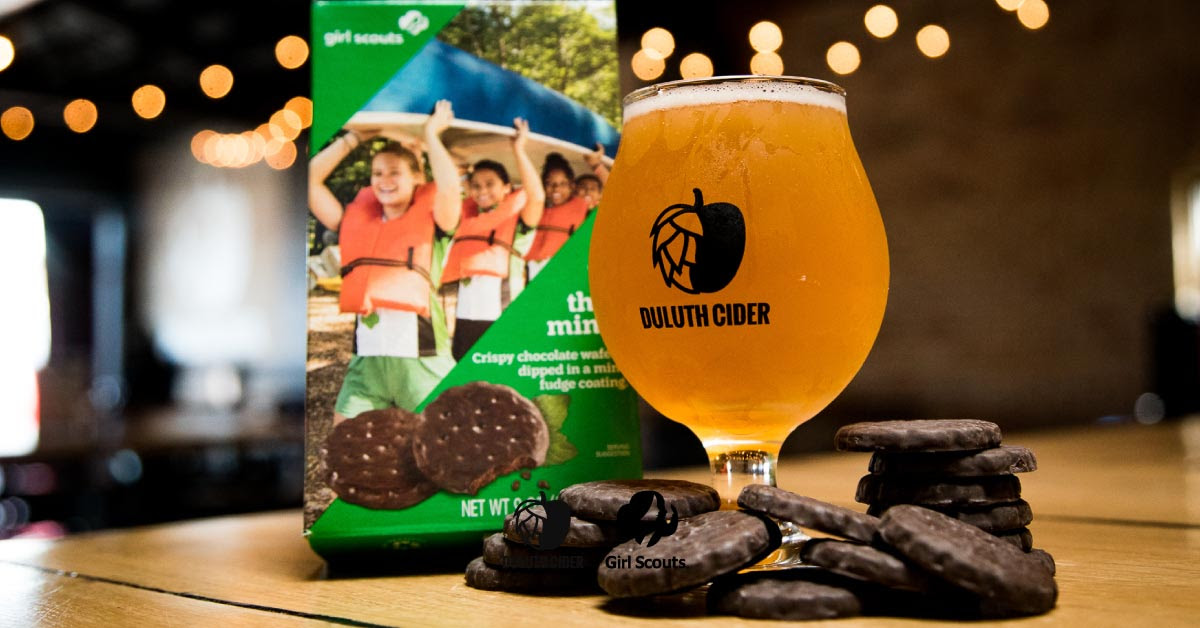 Duluth Cider Thin Mint Cider • Photo via Duluth Cider