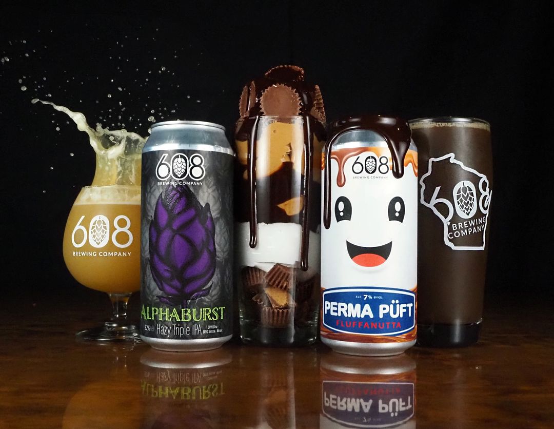 608 Brewing Alphaburst and Perma Puff • Photo via 608 Brewing