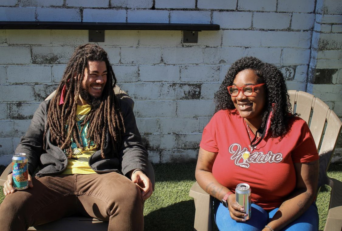 Beer Kulture Vice President Khris Johnson and President, CEO, and Co-Founder Latiesha Cook • Photo via Beer Kulture