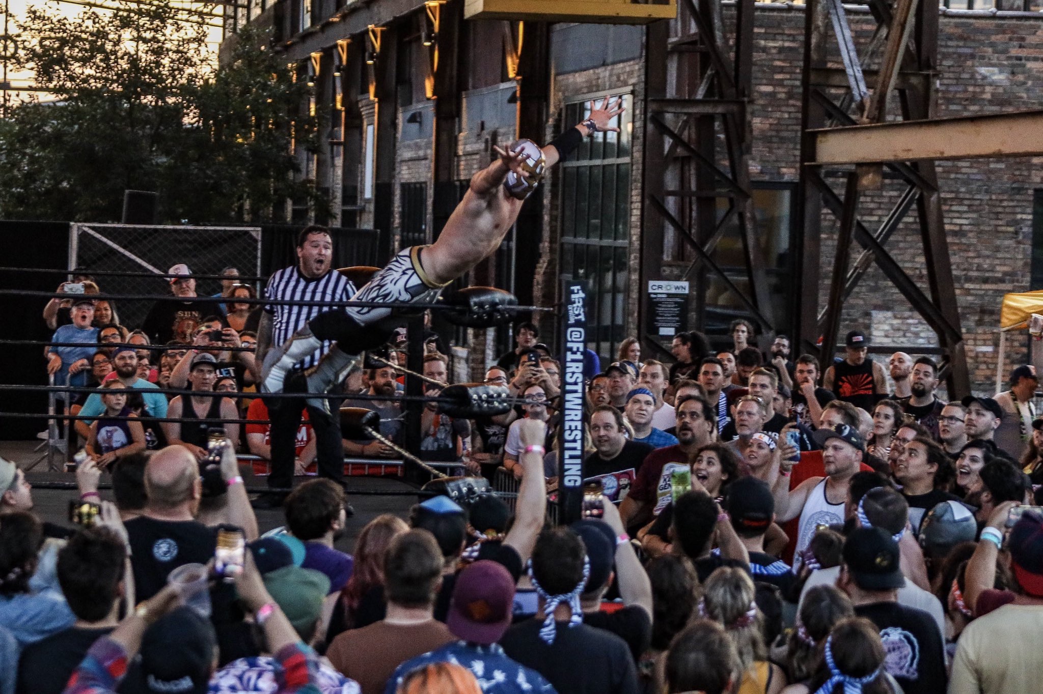 Blood, Sweat, and Beers II at Bauhaus Brew Labs in 2019 • Photo courtesy F1rst Wrestling
