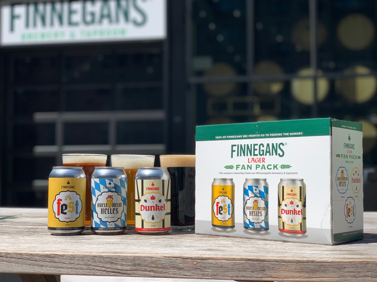 FINNEGANS lager pack • Photo via FINNEGANS Brew Co.