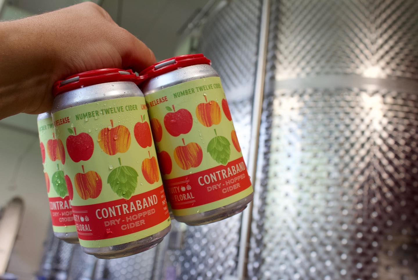 Number 12 Contraband Hopped Cider • Photo via Number 12 Cider