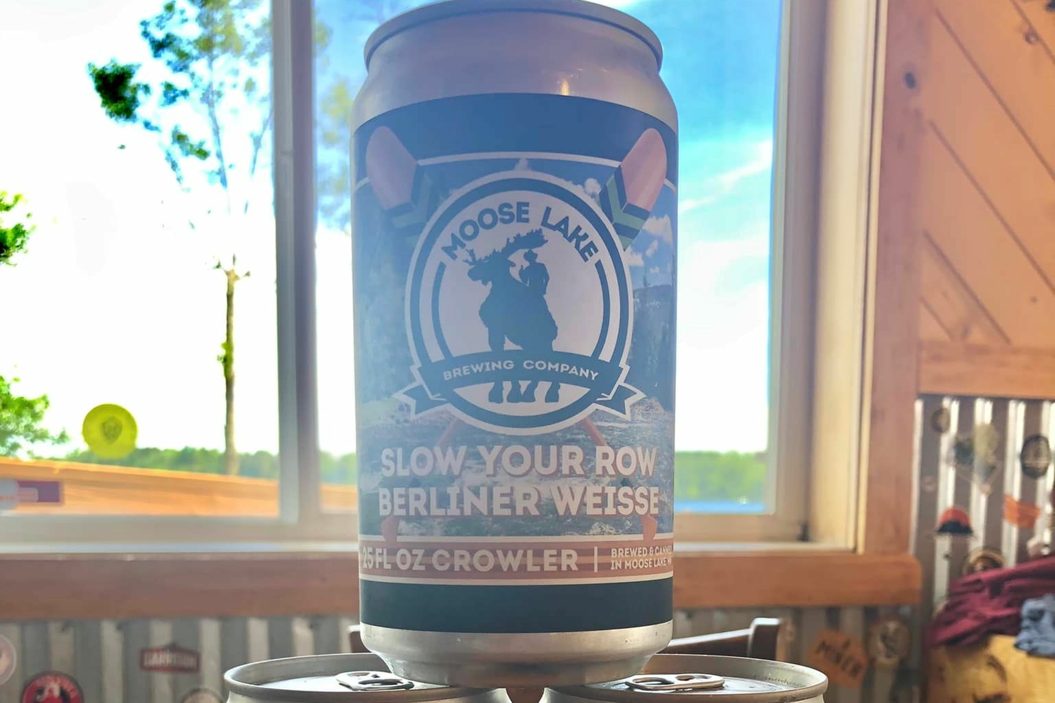 Moose Lake Slow Your Row Cherry Berliner Weisse • Photo via Moose Lake Brewing Company